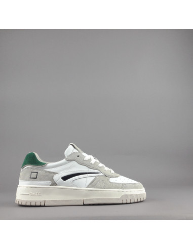 D.A.T.E. --- Sneakers Torneo Uomo Pelle Camoscio Bianco Grigio
