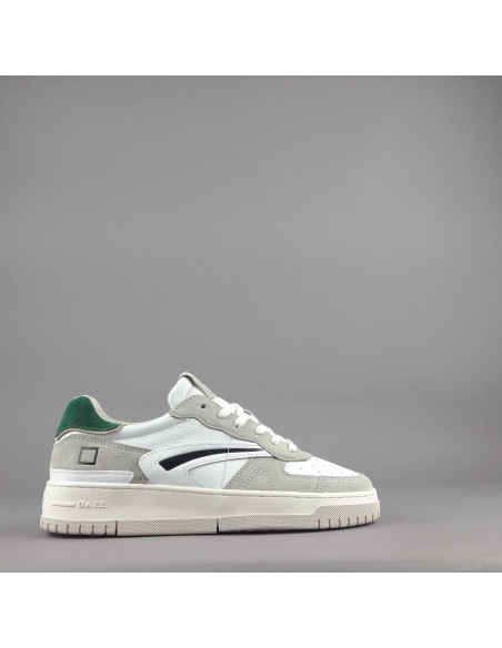 D.A.T.E. --- Sneakers Torneo Uomo Pelle Camoscio Bianco Grigio