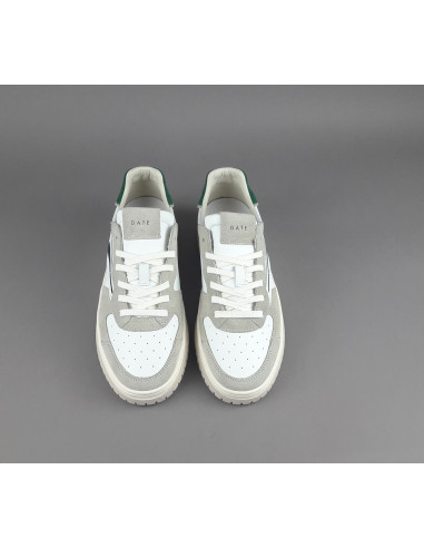 D.A.T.E. --- Sneakers Torneo Uomo Pelle Camoscio Bianco Grigio