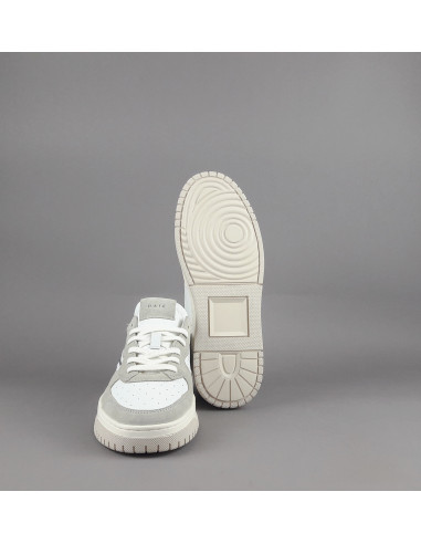 D.A.T.E. --- Sneakers Torneo Uomo Pelle Camoscio Bianco Grigio