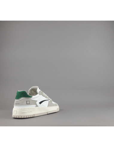 D.A.T.E. --- Sneakers Torneo Uomo Pelle Camoscio Bianco Grigio