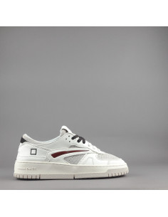 D.A.T.E. --- Sneakers Torneo Uomo Pelle Camoscio Avorio Grigio