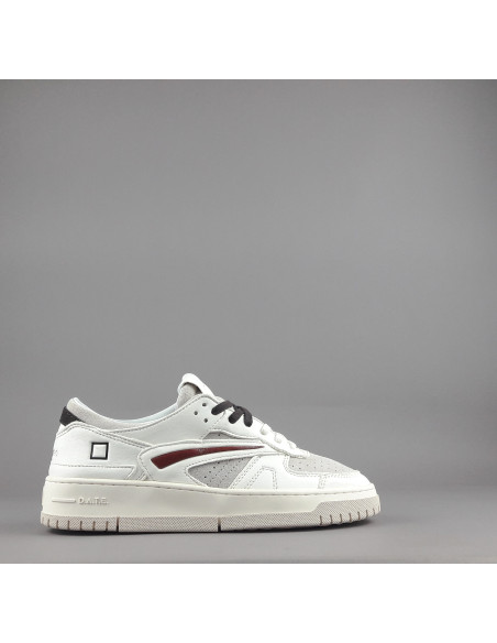 D.A.T.E. --- Sneakers Torneo Uomo Pelle Camoscio Avorio Grigio