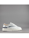 D.A.T.E. --- Sneakers Torneo Uomo Pelle Camoscio Bianco Ghiaccio