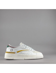 D.A.T.E. --- Sneakers Torneo Uomo Pelle Camoscio Bianco Ghiaccio