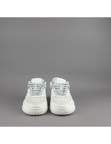 D.A.T.E. --- Sneakers Torneo Uomo Pelle Camoscio Bianco Ghiaccio