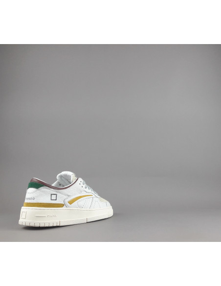 D.A.T.E. --- Sneakers Torneo Uomo Pelle Camoscio Bianco Ghiaccio