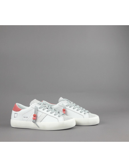 D.A.T.E. --- Sneakers Hill Low Donna Pelle Bianco