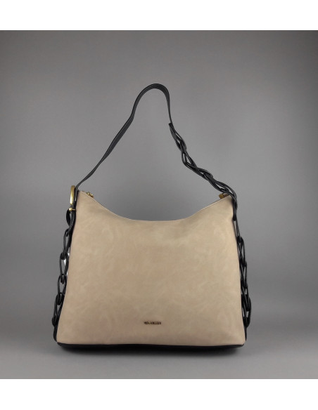 Gio Cellini --- Borsa A Spalla Grande Donna Beige