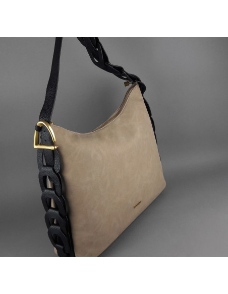 Gio Cellini --- Borsa A Spalla Grande Donna Beige