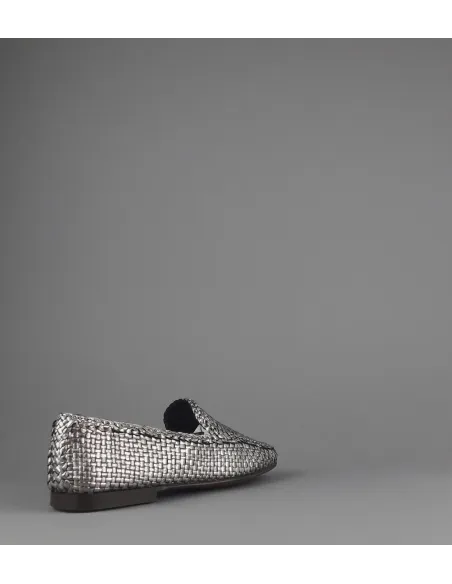 Frau Mocassino Donna Pelle Metal Intrecciata Piombo Prezzo 140,00