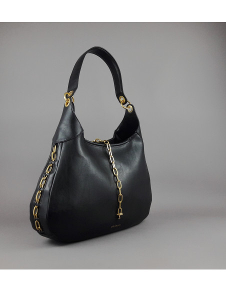 Gio Cellini --- Borsa A Spalla Grande Donna Nero