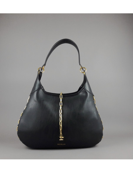 Gio Cellini --- Borsa A Spalla Grande Donna Nero
