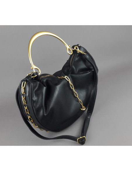Gio Cellini --- Borsa A Spalla Grande Donna Nero
