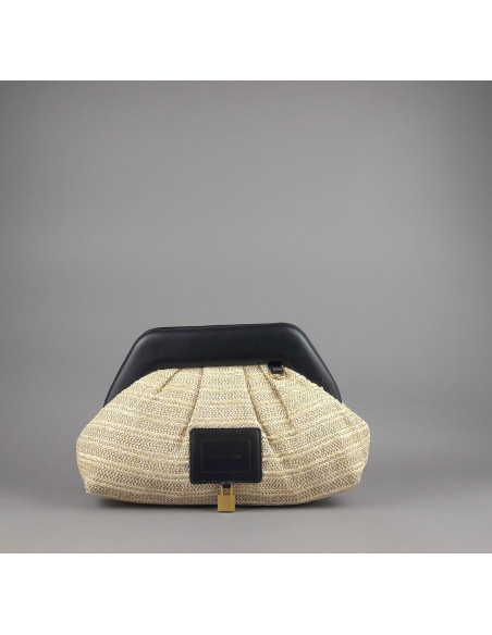 Gio Cellini --- Clutch Donna Rafia Beige