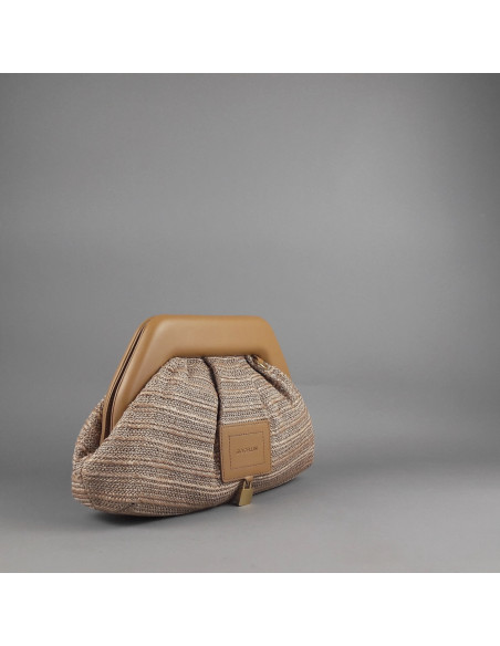 Gio Cellini --- Clutch Donna Rafia Corda
