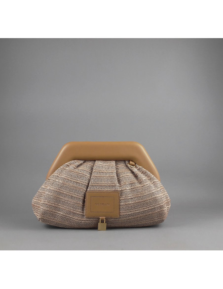 Gio Cellini --- Clutch Donna Rafia Corda