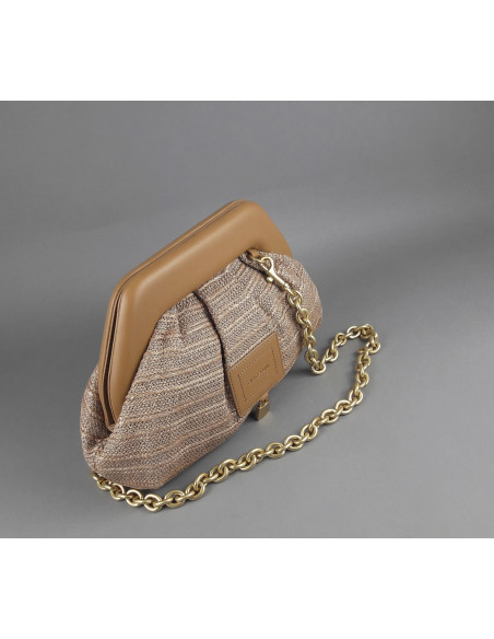 Gio Cellini --- Clutch Donna Rafia Corda