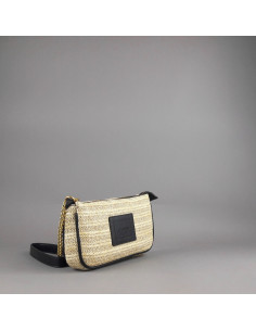 Gio Cellini --- Borsa A Spalla Piccola Donna Rafia Beige