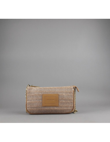 Gio Cellini --- Borsa A Spalla Piccola Donna Rafia Corda