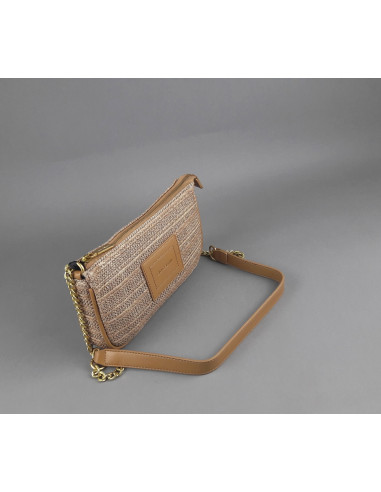 Gio Cellini --- Borsa A Spalla Piccola Donna Rafia Corda