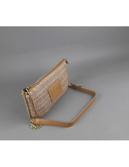 Gio Cellini --- Borsa A Spalla Piccola Donna Rafia Corda