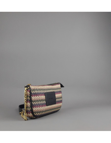 Gio Cellini --- Borsa A Spalla Piccola Donna Rafia Multicolor