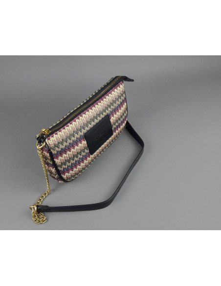 Gio Cellini --- Borsa A Spalla Piccola Donna Rafia Multicolor