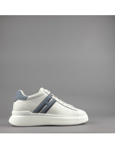Hogan --- H580 Uomo Pelle Martellata Bianco Opaco