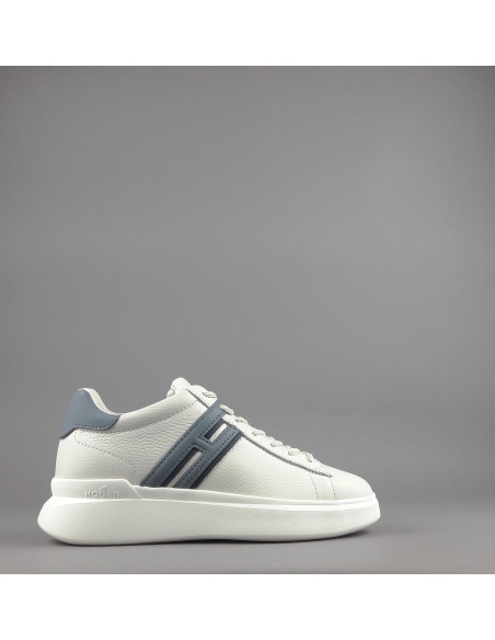 Hogan --- H580 Uomo Pelle Martellata Bianco Opaco