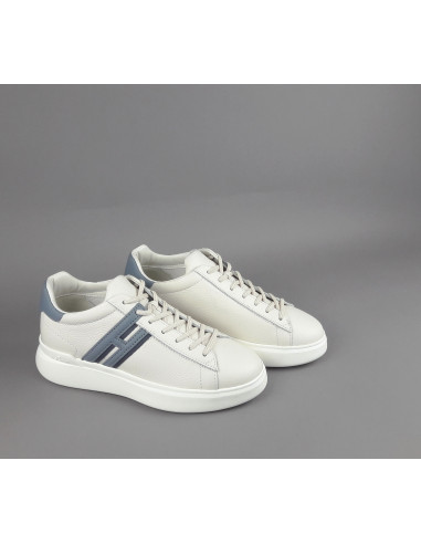 Hogan --- H580 Uomo Pelle Martellata Bianco Opaco