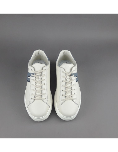 Hogan --- H580 Uomo Pelle Martellata Bianco Opaco