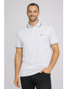 Sun 68 --- Polo Uomo Small Stripes Bianco