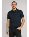Sun 68 --- Polo Uomo Small Stripes Blu Scuro