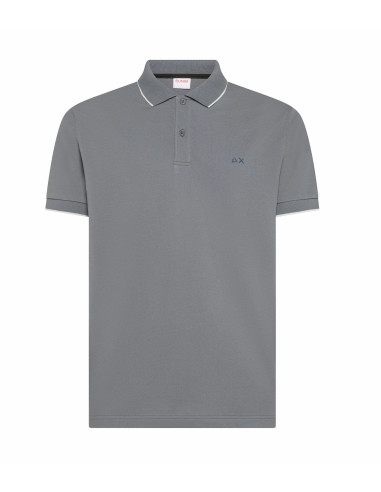 Sun 68 --- Polo Uomo Small Stripes Grigio