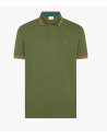 Sun 68 --- Polo Uomo Big Stripes Verde Militare