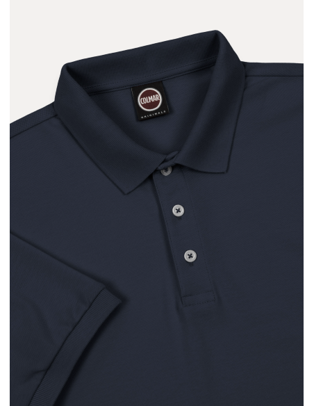Colmar --- Polo Uomo Cotone Stretch Blu Scuro