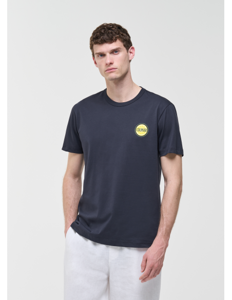 Colmar --- T-Shirt Uomo Cotone Blu Scuro