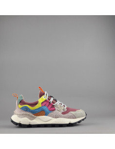 Flower Mountain ---- Yamano 3 Donna Camoscio Tela Multi