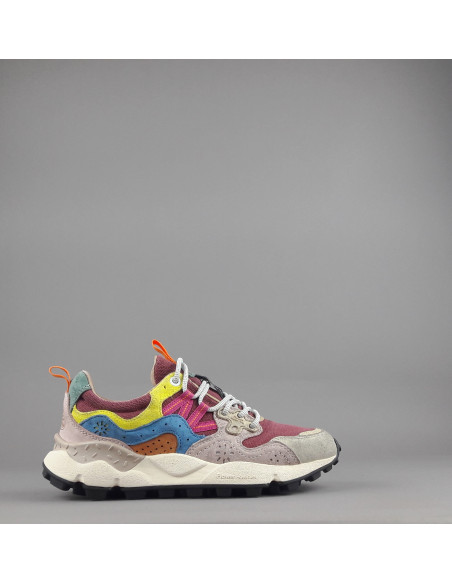 Flower Mountain ---- Yamano 3 Donna Camoscio Tela Multi