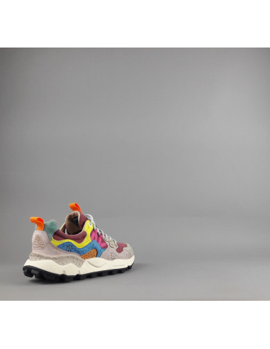 Flower Mountain ---- Yamano 3 Donna Camoscio Tela Multi