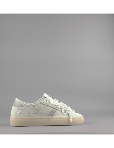 D.A.T.E. --- Sneakers Tender Donna Camoscio Beige Opaco