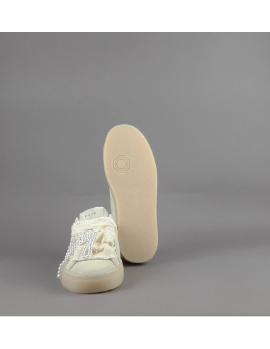 D.A.T.E. --- Sneakers Tender Donna Camoscio Beige Opaco