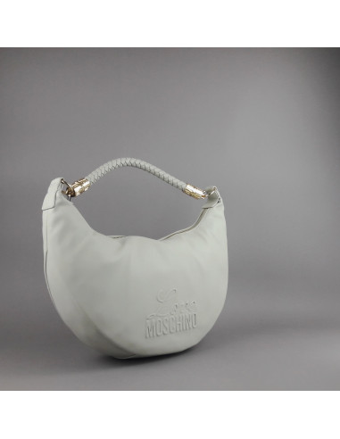 Love Moschino --- Borsa A Spalla Donna Pu Grigio Chiaro