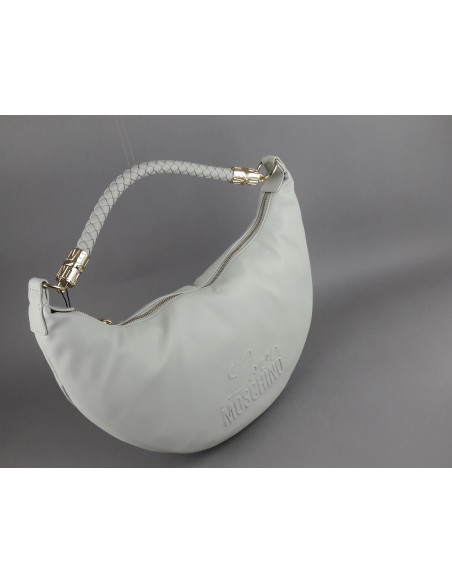 Love Moschino --- Borsa A Spalla Donna Pu Grigio Chiaro