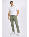 Clark --- Pantalone Uomo Lewis Popeline Verde Militare