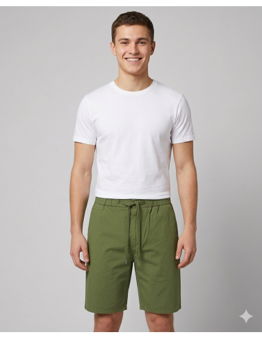 Sun 68 --- Bermuda Uomo Misto Cotone Verde Militare