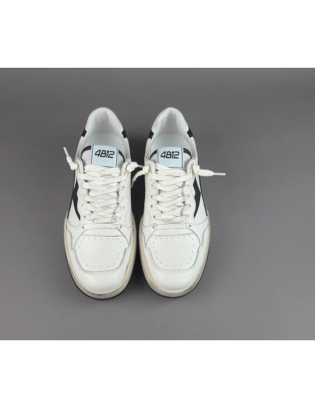 4B12 --- Sneakers Uomo Olimpia Pelle Bianco