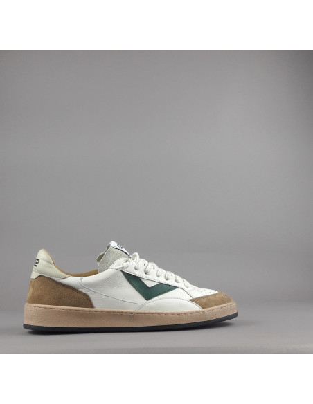 4B12 --- Sneakers Uomo Play Pelle Camoscio Bianco