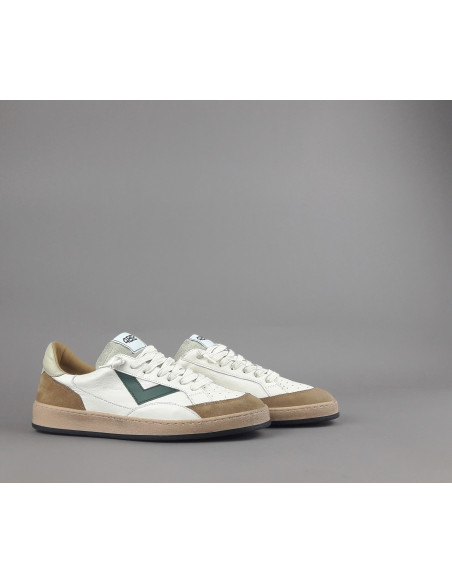 4B12 --- Sneakers Uomo Play Pelle Camoscio Bianco